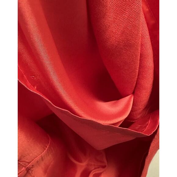 NWT Talbots Red Irish Linen Shift Dress Sleeveless Knee Length Size 16 - Picture 4 of 6